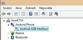 Po instalaci ovladače by se mělo ve Správci zařízení zobrazit něco takového